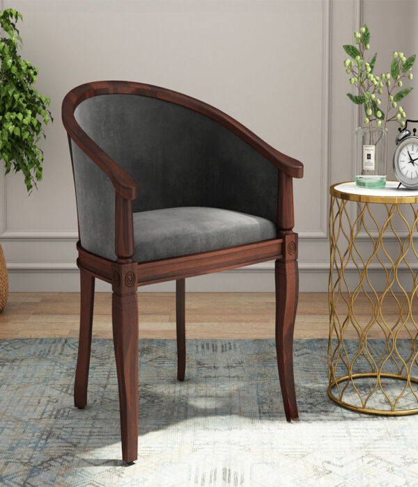 Arctic Arm Chair (Velvet, Graphite Grey)