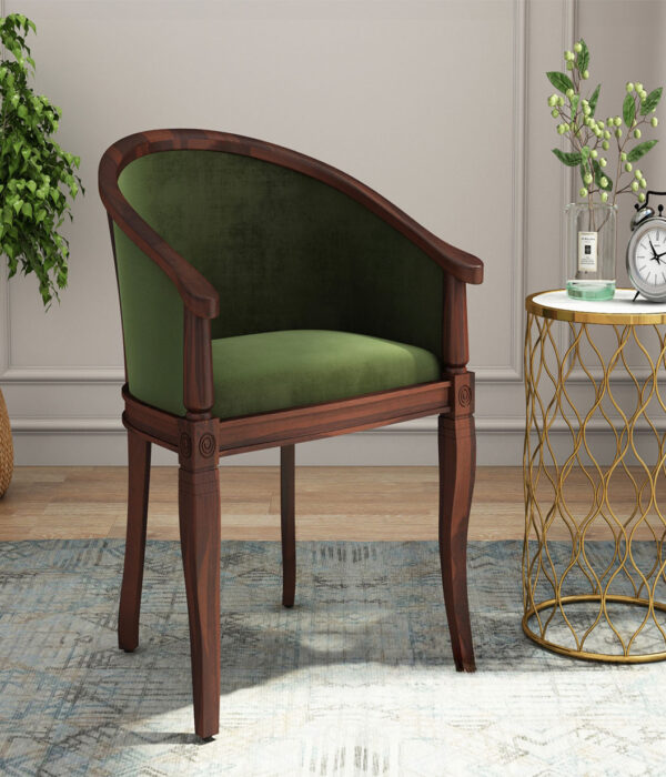 Arctic Arm Chair (Velvet, Dark Olive Green)