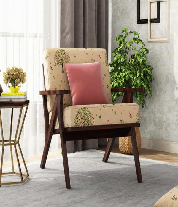 Crisper Arm Chair (Cotton, Beige Pomme)