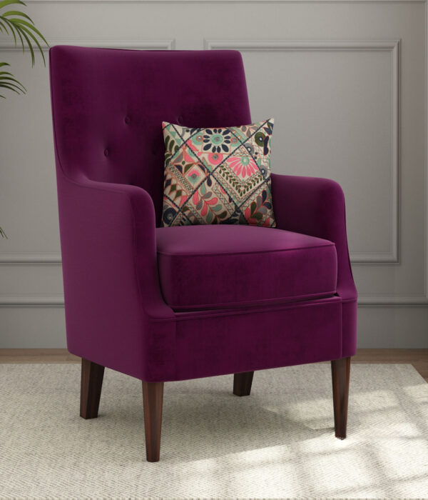 Edoree Arm Chair (Mulberry Pink)