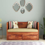 Angelica Storage Divan (Honey Finish) - Image 2