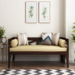 Travolta Divan (Walnut Finish) - Image 2
