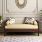 Leona Divan (Walnut Finish) - Image 2