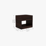 Ferguson Bedside Table (Walnut Finish) - Image 2