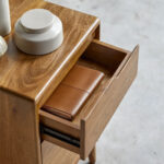 Gabrielle Solid mango wood bedside table - Image 2