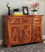 Jartin Sheesham Wood Chest of Drawers (Honey Finish) - Image 2