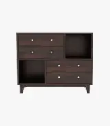 Richel Sheesham Wood Chest of Drawers (Walnut Finish) - Image 2