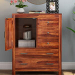 Avalon Wooden Chest Of Drawers (Honey Finish) - Image 2