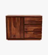 Hezeline Sheesham Wood Chest Of Drawers (Honey Finish) - Image 2