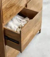 Cabrielle Solid Mango Wood Chest of Drawers (Natural Finish) - Image 2