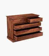 Mcollie Sheesham Wood Chest Of Drawers (Honey Finish) - Image 2