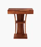 Pyrin Sheesham Wood Console Table with Drawer Storage (Honey Finish) - Image 2