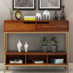 Freesia Console Table (Honey Finish) - Image 2