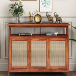 Erin Console Table (Honey Finish) - Image 7