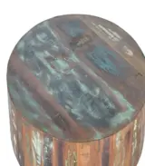 Tollish Reclaimed Wood Coffee Table with Metal Legs (Natural Finish) - Image 2