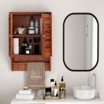 Haney Bathroom Cabinet (Honey Finish) - Image 2
