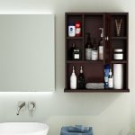 Cuevas Bathroom Cabinet (Walnut Finish) - Image 2