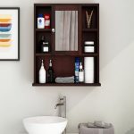Ewing Bathroom Cabinet (Walnut Finish) - Image 2