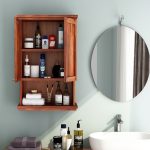 Frey Bathroom Cabinet (Honey Finish) - Image 2
