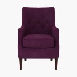 Edoree Arm Chair (Mulberry Pink) - Image 2