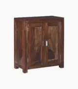 Orniel Sheesham Wood Shoe Cabinet (Provincial Teak Finish) - Image 3