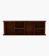Tiaga Sheesham Wood Wall Shelf with Open Storage (Honey Finish) - Image 3