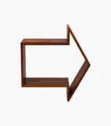 Errow Sheesham Wood Wall Shelf with Open Storage (Honey Finish) - Image 4