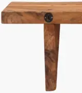 Wolf Acacia Wood Set of 2 Single Wall shelves (Acacia Finish) - Image 3