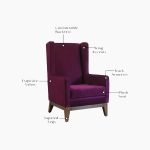 Joan Lounge Chair (Velvet, Mulberry Pink) - Image 3