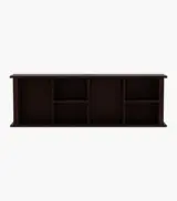 Tiaga Sheesham Wood Wall Shelf with Open Storage (Walnut Finish) - Image 3