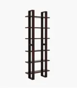 Proston Sheesham Wood Wall Shelf with Open Storage (Walnut Finish) - Image 3