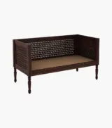 Angolica Sheesham Wood Diwan Bed (Walnut Finish) - Image 3