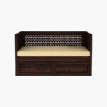 Angelica Storage Divan (Walnut Finish) - Image 3
