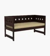 Sewayze Sheesham Wood Diwan Bed without Storage (Walnut Finish) - Image 3