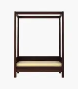 Kailson Sheesham Wood Poster Diwan without Storage (Walnut Finish) - Image 3