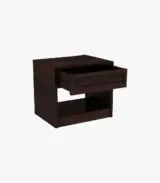 Forgson Sheesham Wood Bedside Table with Drawer Storage (Walnut Finish) - Image 3