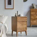 Gabrielle Solid mango wood bedside table - Image 3