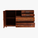 Lunesta 4-Drawer Wooden Chest Of Drawers (Honey Finish) - Image 4