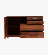 Dunesta Sheesham Wood Chest Of Drawers (Honey Finish) - Image 4