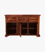 Jartin Sheesham Wood Chest of Drawers (Honey Finish) - Image 3