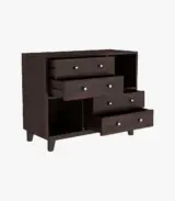 Richel Sheesham Wood Chest of Drawers (Walnut Finish) - Image 3