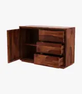 Hezeline Sheesham Wood Chest Of Drawers (Honey Finish) - Image 3