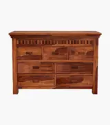 Arolph Sheesham Wood Chest Of Drawers (Honey Finish) - Image 3