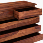 Colley Wooden Chest Of Drawers (Honey Finish) - Image 3