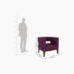 Wolper Lounge Chair (Mulberry Pink) - Image 3