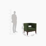 Wolper Lounge Chair (Dark Olive Green) - Image 3