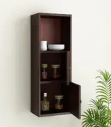 Medknight Sheesham Wood Wall Mounted Kitchen Rack (Walnut Finish) - Image 3