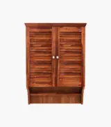 Caney Sheesham Wood Wall Mounted Bathroom Cabinet (Honey Finish) - Image 3