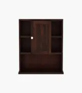 Cluevas Sheesham Wood Wall Mounted Bathroom Cabinet (Walnut Finish) - Image 3