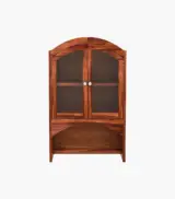 Mendrix Sheesham Wood Wall Mounted Bathroom Cabinet (Honey Finish) - Image 3